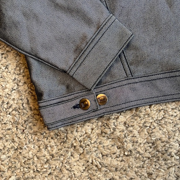 FUBU Jean's Company Cotton-Blend Silver-tone Denim Jacket, M - Picture 10 of 10